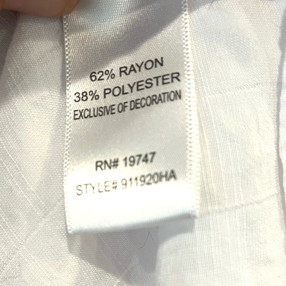 Counterparts White Long Sleeve Peasant Lace Blouse Bohemian Women’s Size XL NWOT - Picture 10 of 12